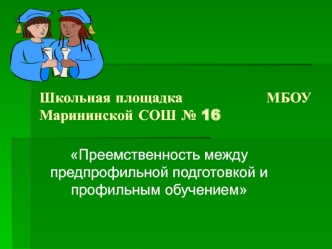 Школьная площадка                 МБОУ Марининской СОШ № 16