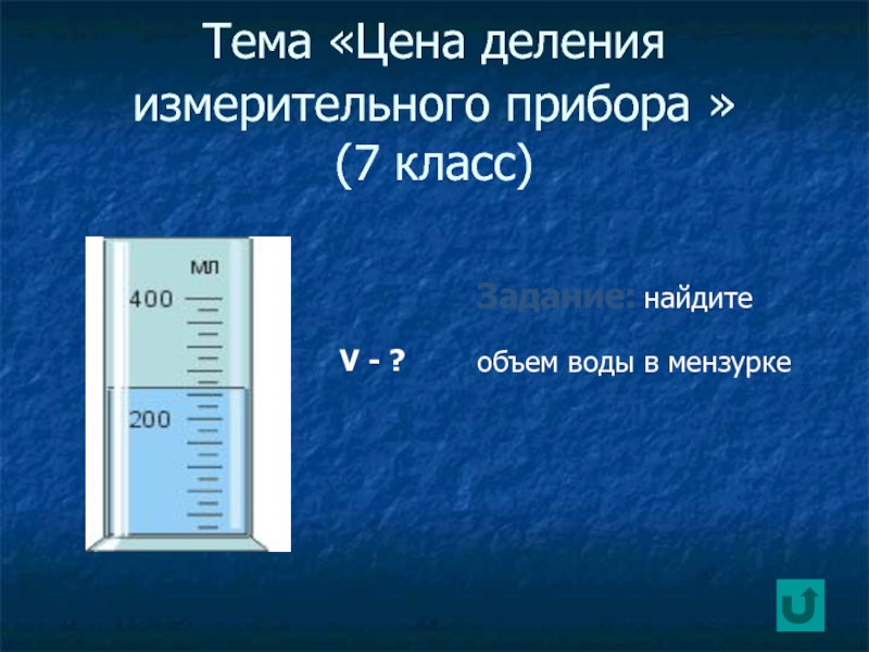 Определите цену деления измерительного цилиндра