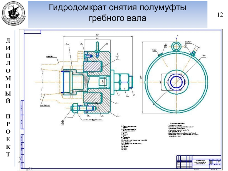 Полумуфта для насоса чертеж