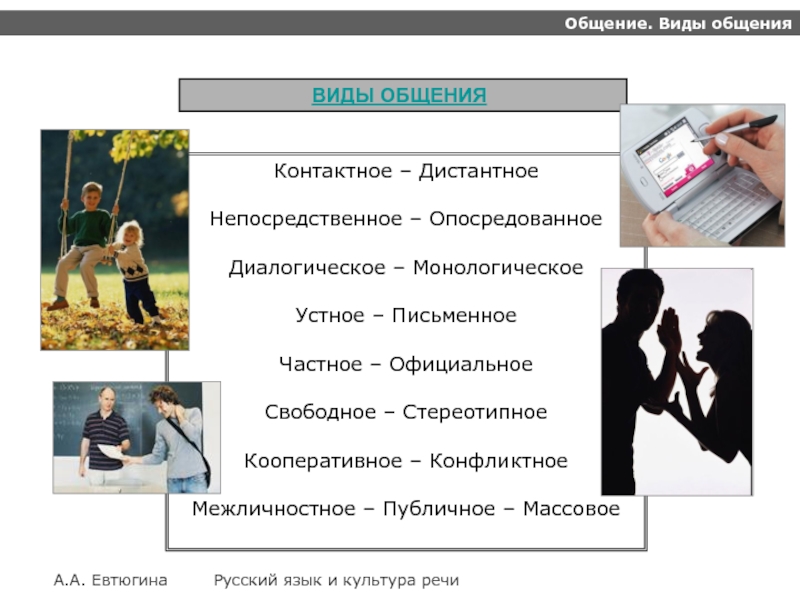 Дистантное опосредованное общение