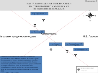 Согласовано:
Начальник юридического отдела                                                                     М.В. Лагунова
