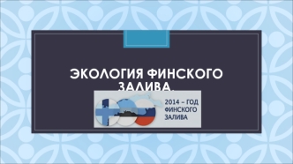 Экология Финского залива.