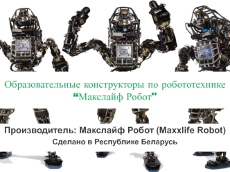 Образовательные конструкторы по робототехнике “Макслайф Робот