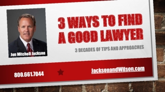 3 Ways to finda good lawyer