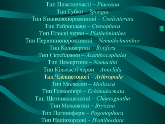 Підтип chelicerata – хеліцерові. Наземні і водяні тварини