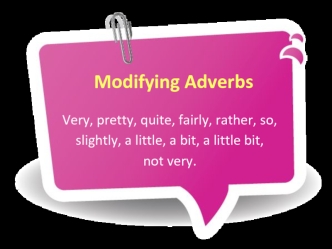 Modifying Adverbs
