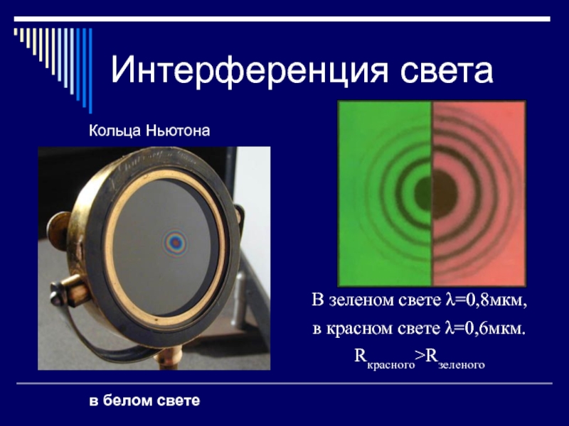 Презентация интерференция света 9 класс