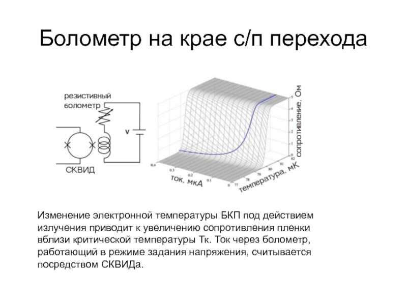 Переход изменения. Конструкция и схема включения полупроводникового болометра. Полупроводниковый болометр схема. Болометры схема и принцип работы. Конструкция болометра.