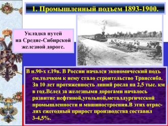 1. Промышленный подъем 1893-1900.