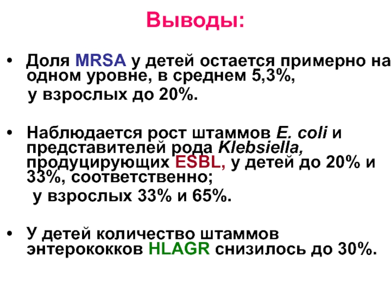 Выводы о доле. Диагностический тест на выявление MRSA. Носители штаммов MRSA. Этиологическая доля.