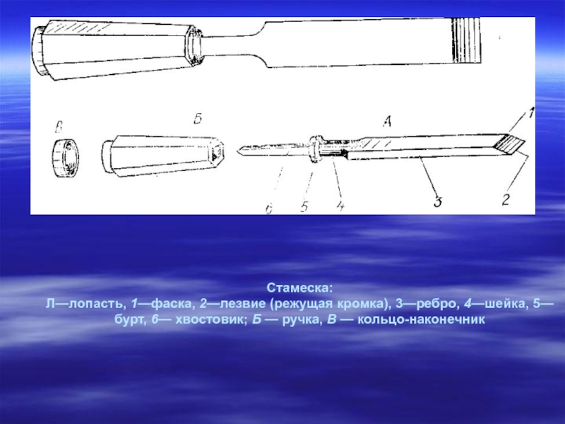 Части стамески криминалистика схема