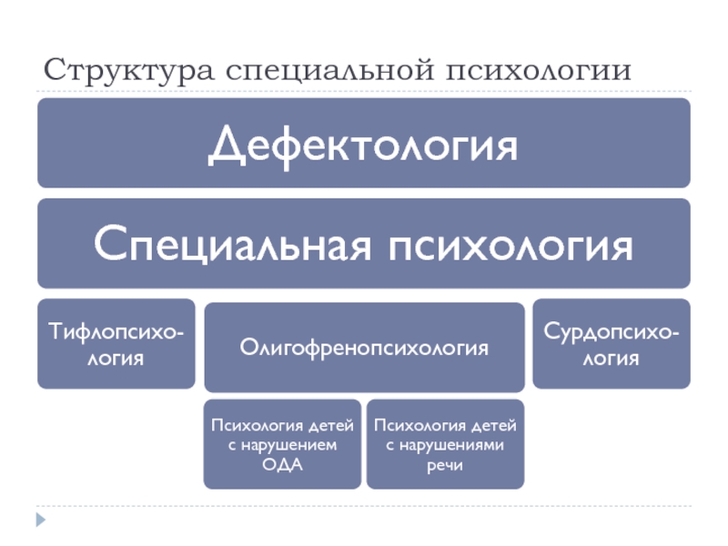 Специальная психология это. Разделы специальной психологии. Основные направления специальной психологии. Классификация специальной психологии. Основные принципы специальной психологии.