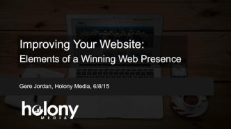 Improving Your Website: Elements of a Winning Web Presence