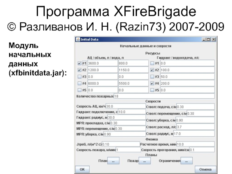 Программа на 11 апреля. Начальные данные. Пример программы на Симула 67.