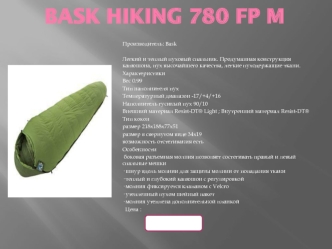 Bask Hiking 780 FP M