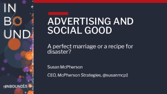 ADVERTISING AND SOCIAL GOOD