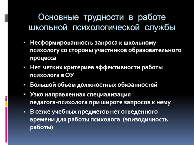 Психологические трудности в работе. Основные трудности в работе. Трудности в работе педагога психолога. Трудности в работе педагога-психолога в школе. Проблемы в работе педагога-психолога в школе.