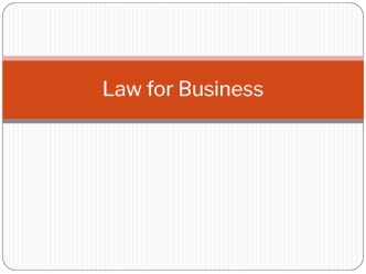 Law for Business