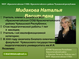 Мидакова Наталья Васильевна