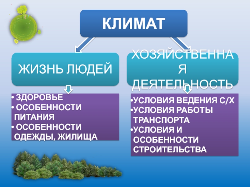 Климат и жизнь человека. Презентация климат и человек. Влияние климата на жизнь человека. Влияние климата на хозяйственную деятельность. Воздействие климатических условий на человека.