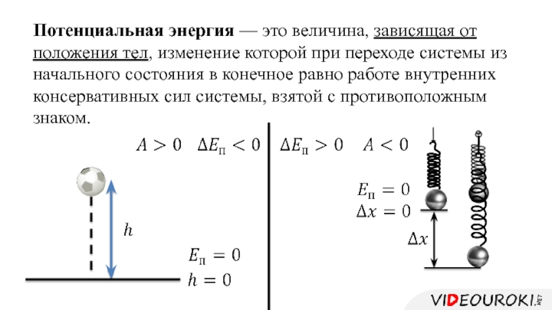 Как изменяется энергия пружины. Изменение величины в потенциальной энергии. Потенциальная энергия тела зависит от. Потенциальная энергия физическая величина. От каких величин зависит потенциальная энергия.