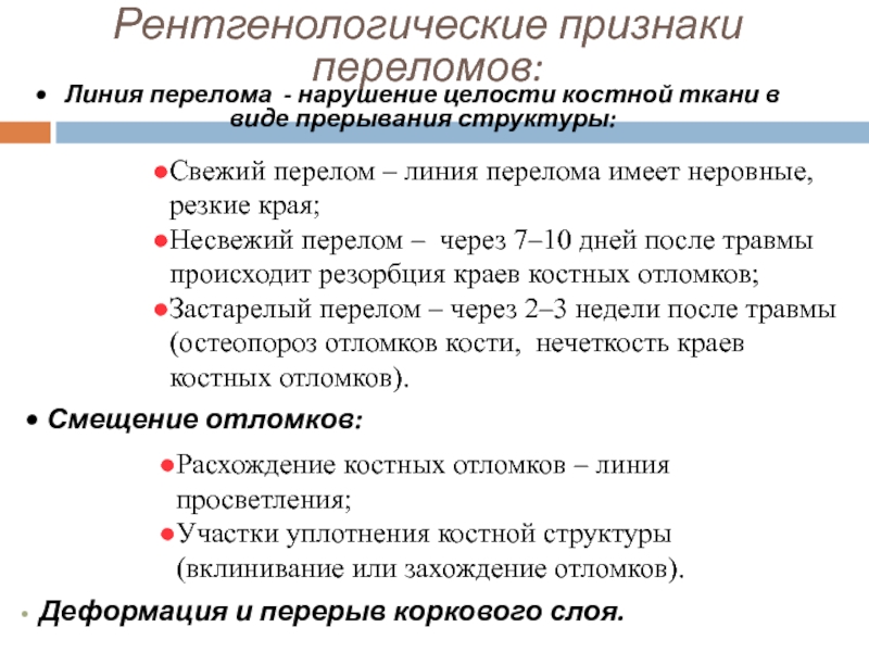 Признаки перелома костей. Симптомы и признаки переломов. Рентгенологические признаки перелома. Рентгенологические симптомы перелома. Рентген признаки перелома.