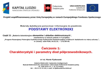 Charakterystyki i parametry diod polprzewodnikowych