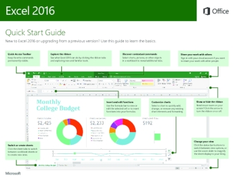 Office 2016 Quick Start Guide - Excel