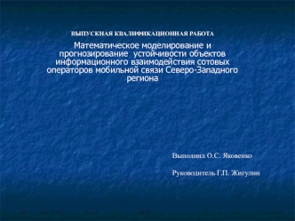 Руководитель Г.П. Жигулин