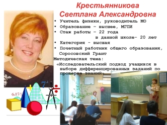 Крестьянникова 
Светлана Александровна