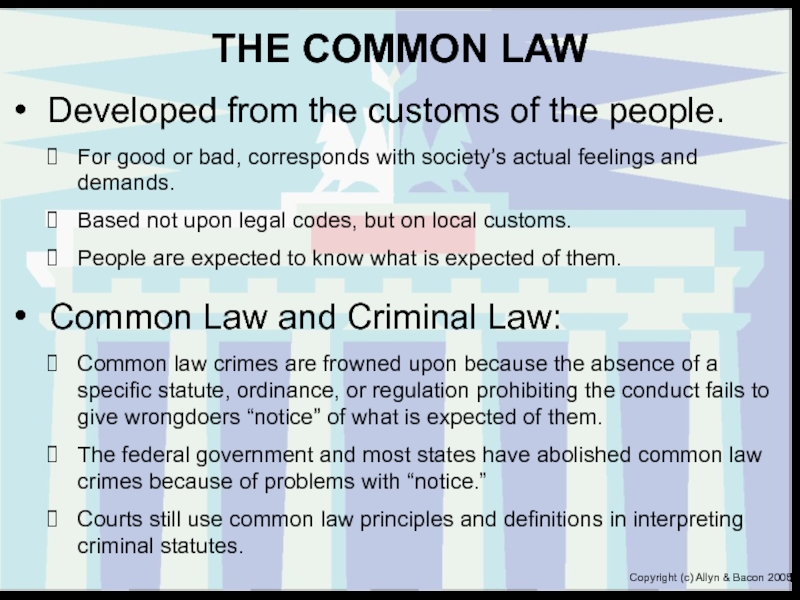 Реферат: The Criminal Law Of People