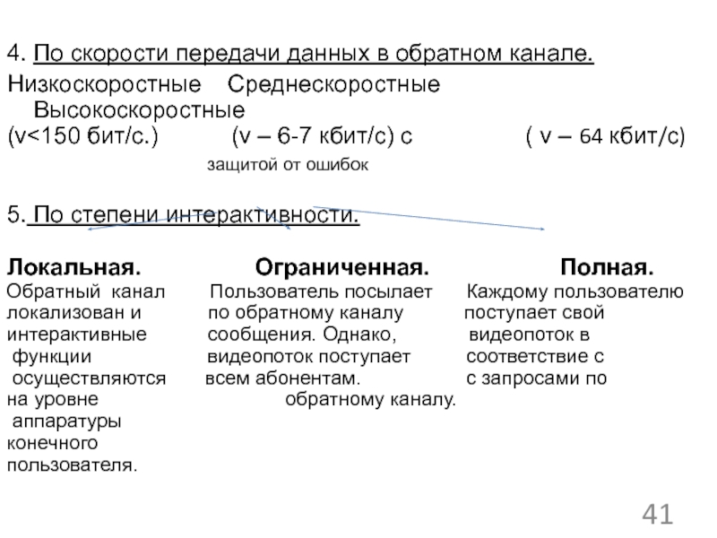 Скорость передачи каналов. Скорость развития канала. Выберите скорость передачи среднескоростной. Обратный канал. Какая скорость передачи низкоскоростных.