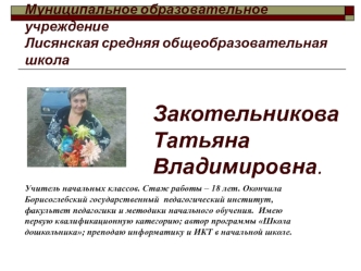 Закотельникова      Татьяна Владимировна.