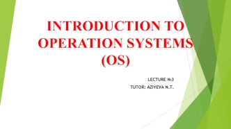 Introduction to operation systems (OS)