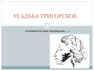 УСАДЬБА ТРИГОРСКОЕ