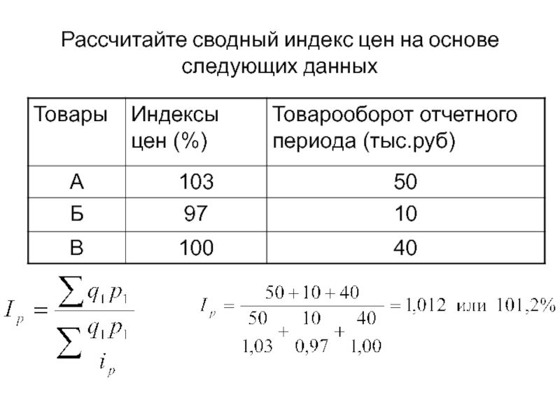 Расчет статистики