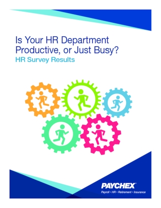 Is Your HR Department Productive or Just Busy?