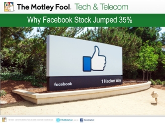 Why Facebook Stock Jumped 35%