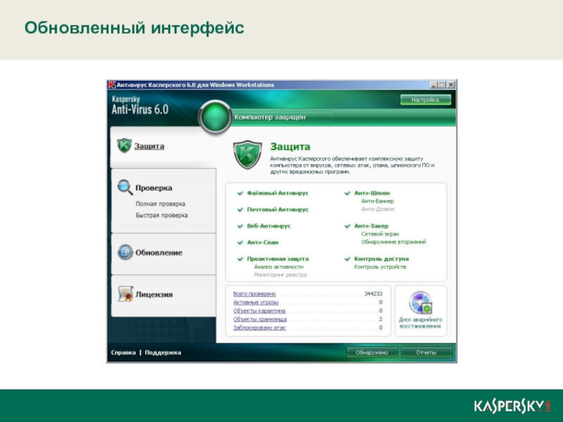 Презентация по антивирусу касперского
