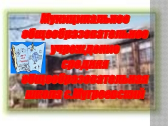 Муниципальное общеобразовательное учреждение
средняя общеобразовательная школа с.Мугреевский