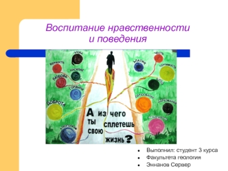 Воспитание нравственностии поведения