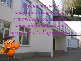 Муниципальное общеобразовательное учреждение начальная общеобразовательная школа № 12 Гармония