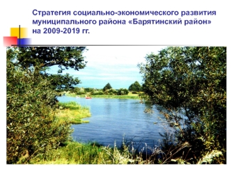 Стратегия социально-экономического развития 
муниципального района Барятинский район 
на 2009-2019 гг.