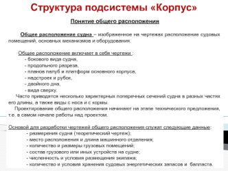 Структура подсистемы Корпус