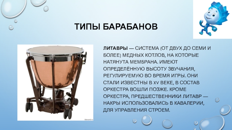 Включи функцию барабан. Литавры музыкальный инструмент. Литавры и барабан. Барабан типы. Разновидности барабанов.