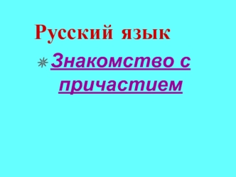 Русский язык