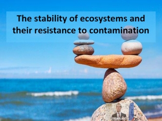 The stability of ecosystems and their resistance to contamination
