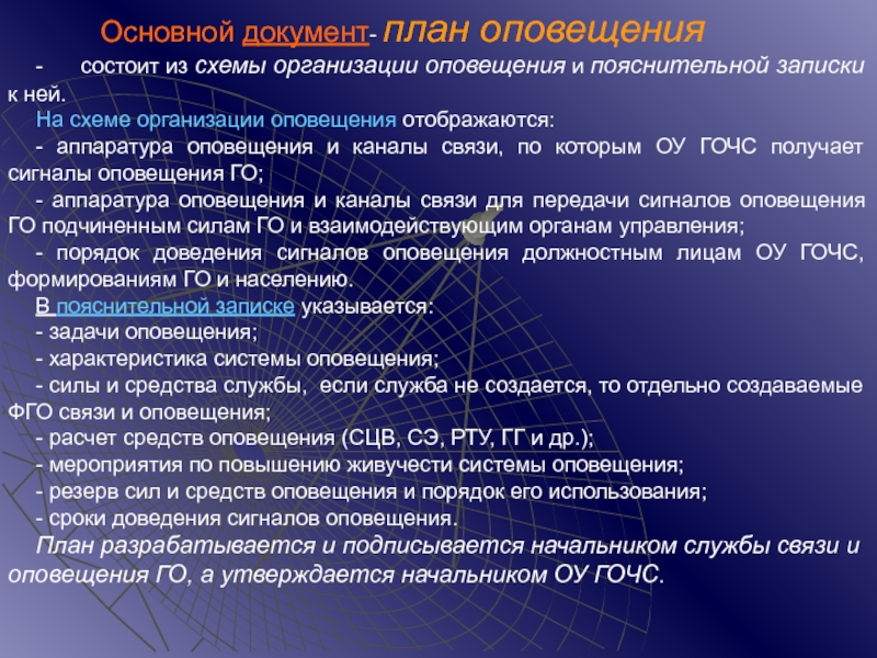 План связи. Основные плановые документы. План организации оповещения. Основной документ организации оповещения. План документ.