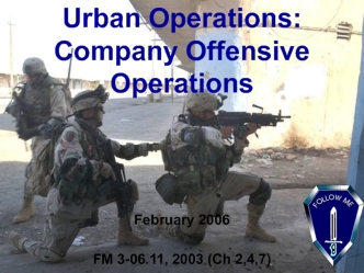 Urban Operations: Company Offensive Operations