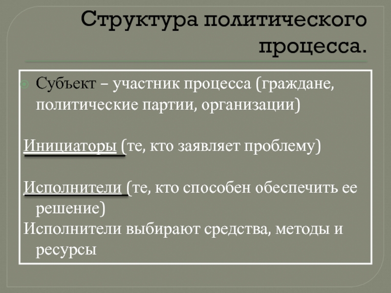 Сложный план по теме роль выборов в политическом процессе